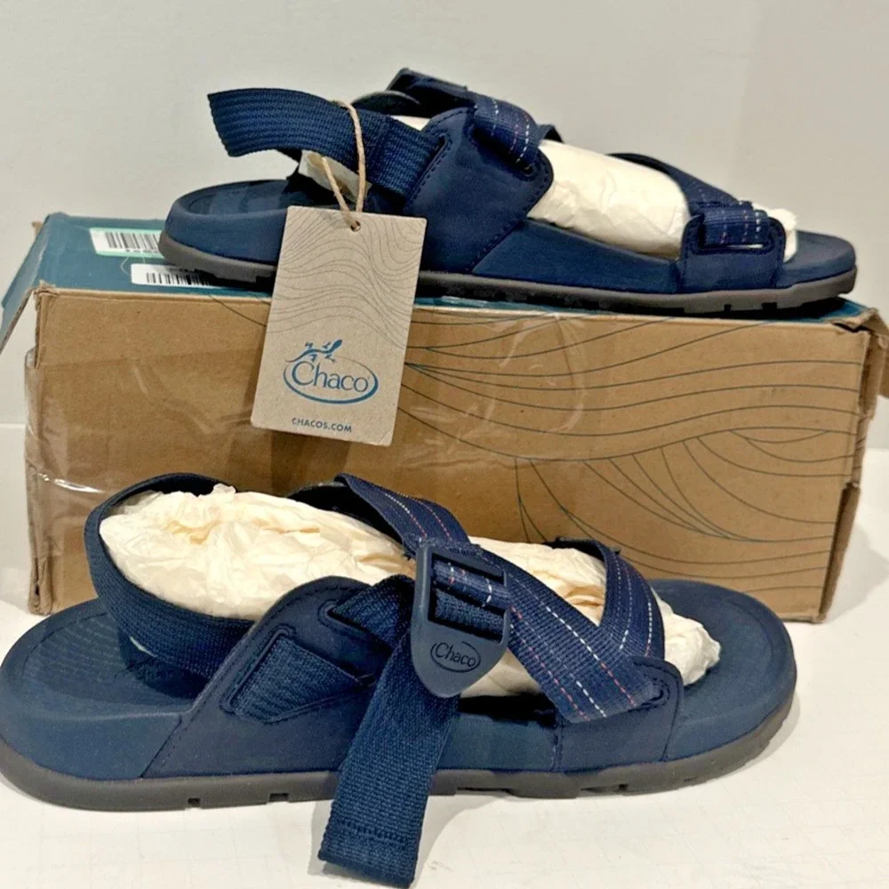 Chaco Men Size 8/ EU 41 Lowdown Strappy Sandal Navy Outdoor